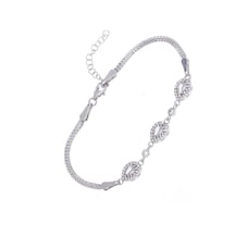 Damla Model-1 Zirkon Taşlı 925 Ayar Gümüş Kadın Bileklik