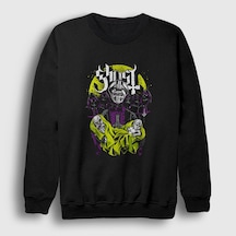 Presmono Unisex Born Ghost Sweatshirt Siyah