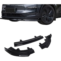 Tesla Juniper Ön Tampon Alt Spoyler 3 Parça Parlak Siyah