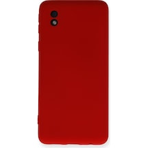Samsung Galaxy  Uyumlu,  A01 Core Kılıf Nano İçi Kadife Silikon - Kırmızı