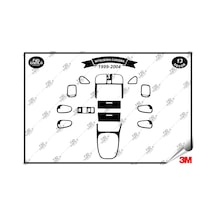 Mitsubishi Carisma 1999-2004 Torpido Konsol Trim Göğüs Maun Kaplama Set 13 Parça Siyah Renk