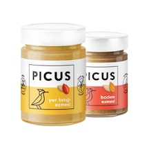 Picus Yer Fıstık Ezmesi 300 G + Badem Ezmesi 195 G