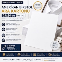 Premium Beyaz Gömlek Ara Kartonu 24x30 Cm 500'lü Kazak, Tişört Ve Tekstil Ürünleri İçin