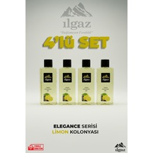 Ilgaz Limon Kolonyası 4'lü Set 80 Derece 400 Ml Elegance Series