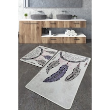 Parast Banyo Halısı Djt 2 Li Set Çok Renkli