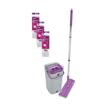 Wondero Flat Temizlik Seti + 3 Adet Yedek Mop Avantaj Paketi