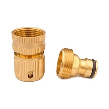 Qingmipy 3/4" Pirinç Bahçe Hortumu Bağlantısı - Su Geçirmez Ve Dayanıklı Diğer