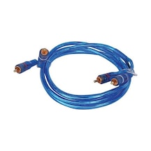 2 Rca 2 Rca 1.6 Metre Mavi Şeffaf Kablo