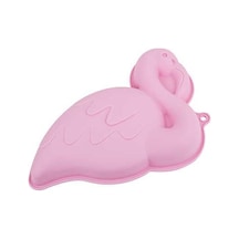 Tantitoni Açık Pembe Flamingo Şekilli Silikon Kek Kalıbı