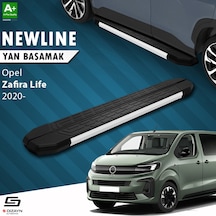 S-dizayn Opel Zafira Life Kısa Şase Newline Aluminyum Yan Basamak 213 Cm 2020 Üzeri A+ Kalite