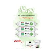 Sleepy 3 Paket Pine Çam Ferahlığı Islak Havlusu Ve Rosıe Tekli