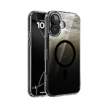 İphone 16 Plus İçin Shinemag Serisi Magsafe İle Uyumlu Göz Alıcı Ve Şık Metalize Arka Tasarım Yüksek Kalite Materyal Premium Hybrid Kılıf Kapak Siyah, 16 Plus