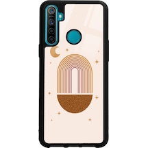Oppo Realme 5i Nude Art Night Tasarımlı Glossy Telefon Kılıfı Siyah