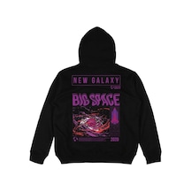 Startmore Adrift Big Space Siyah Oversize Unisex Kapüşonlu Sweatshirt Hoodie Siyah