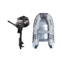 Marinport 2.70 Alüminyum Taban Şişme Bot + Mercury 3.5 Hp Deniz Motoru