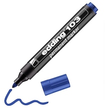 Edding Mavi Kalıcı İşaretleyici Permanent Markör 1.5 - 3 Mm Yuvarlak Uçlu Kalem 10 Lu