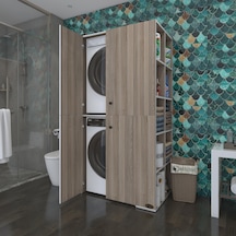 Kenzlife Çamaşır-Kurutma Makinesi Dolabı Kapaklı Fedyenka Crd 180*090*60 Banyo Arkalıksız Çok Renkli