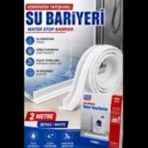 Kendinden Yapışkanlı Silikon Su Bariyeri 2 M Beyaz Banyo, Duş, Mutfak Ve Kapı Eşiği İçin Su Sızdır