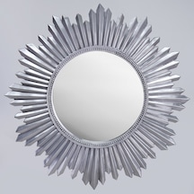 Armanda Yuvarlak Ayna Gümüş