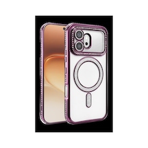 Huawei Honor 600 Joke Simli Magneticsafe Kılıf - Derin Mor