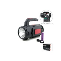 Ers 2in1 19pcs Tamir - Hırdavat Seti El Fener - Projektör Led + Cob Usb - Type-c - Pil Şarjlı Hs-310