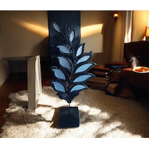 18cm-35cm Kırılmaz Polyester,yaprak Desenli Aynalı Kaideli Biblo