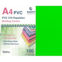 Mapi Cilt Kapağı A-4 100 Adet Yeşil