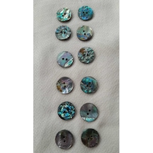 Doğal Hakiki İnci Midye Kabugu Düğme 15 Mm 10 Adet