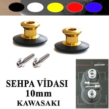 Kawasaki Sehpa Kaldırma Vida Seti Shark Power Kırmızı Renk