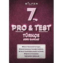 7.Sınıf Pro&Test Türkçe Soru Bankası- Bilfen Yayınları
