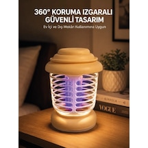 Mey İthalat 360 Koruma Izgaralı Led Sinek Kovucu Aydınlatma Lambası Renkli
