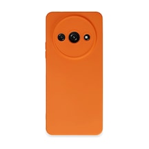 Xiaomi Redmi A3 4g Kılıf Nano İçi Kadife Silikon - Turuncu -