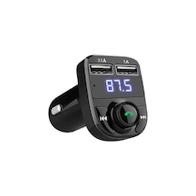 Transmitter Bt Usb Mp3 Micro Sd Kart Çakmaklık Müzik Çalar Araç Kiti X8 Siyah