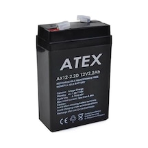 12 Volt 2.2 Amper Dik Kare Akü 70x46x101 Mm