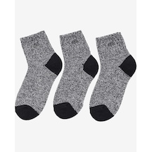 Skechers Wonon Terry Qtr Crew - 3'lü Paket Kadın Çorap Kadın Siyah Çorap S600849-001
