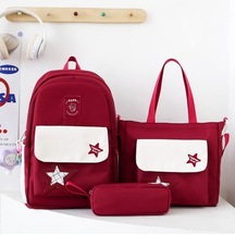 Lyle Öğrenci Sırt Çantası Büyük Kapasiteli 3 Parçalı Set Diğer