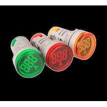 Ad22-22v 22mm Dijital Voltmetre 20-500v Ac Kırmızı