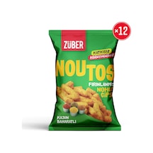 Züber Noutos Fırınlanmış Nohut Cipsi Kajun Baharatlı 12 x 55 G
