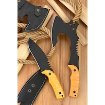 Merttools 2 Li Outdoor Balta Bıçak Set Kamp Baltası Şef Bıçağı Budama Baltası Yeni Mode Lkamp Seti