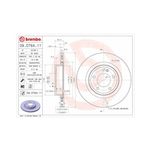 Brembo Fren Dıskı Arka Mercedes G-class W463 18 Brembo 09d76411 A4634230100