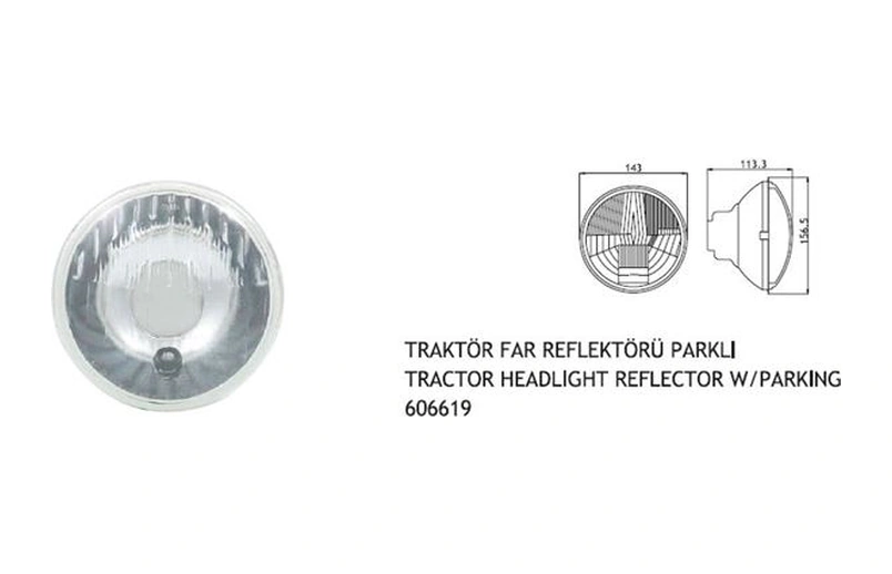 Far Reflektörü Parklı Traktör Far İçi