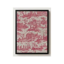 Anonim Huet Fabrika Çalışmaları Kumaşı Çerçevesiz Poster 21x30 Cm A4 Geometrik Desen Etnik