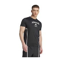 Adidas Designed For Training Heritage Erkek Siyah Bisiklet Yaka Tişört SIYAH