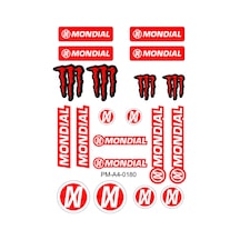 Motosiklet Stıcker Seti Mondial Tasarımlı 03 Nötr