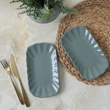 Yeşil Sirius Kayık Tabak 23 Cm 2 Adet 326 Çok Renkli