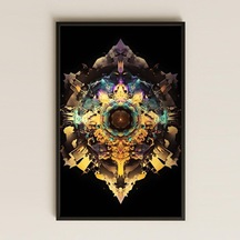 Uv Baskılı Mandala Pvc Tablo - Kozmik Simetri