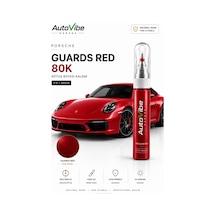 Porsche Guards Red Lm3a Rötuş Boya Kalemi 2'si 1 Arada Orijinal Renk Uyumlu