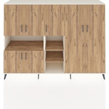 Hyperion Dolap 13 Raflı 7 Kapaklı 220x44x163 Aytaşı-çam Aytaşı-çam