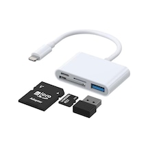 Joyroom S-h142 Lightning - Usb Otg Kart Okuyucu 4 İn 1