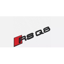 Audi Rs Q8 Uyumlu Piano Black Bagaj Yazısı Arması Logosu 3m 3d Abs